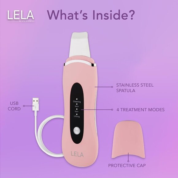 LELA - 4-in-1 Facial Spatula for Deep Cleansing, Pore Extraction, Serum Infusion - Picture 3 of 9